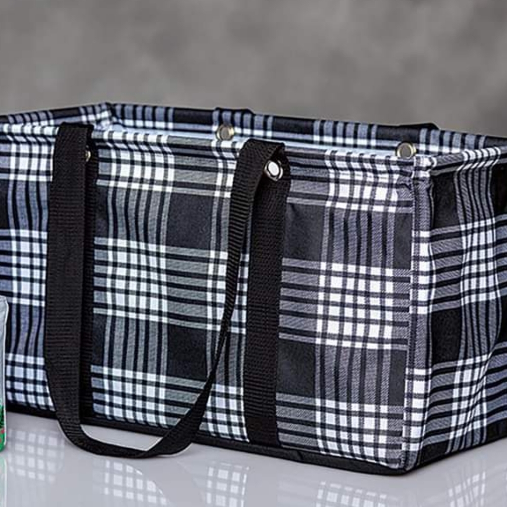 NWT-Large Utility Tote-Cozy Plaid